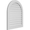 Ekena Millwork Round Top Surface Mount PVC Gable Vent: Functional, w/ 3-1/2"W x 1"P Standard Frame, 32"W x 38"H GVPRT32X3801SF - alternate 2